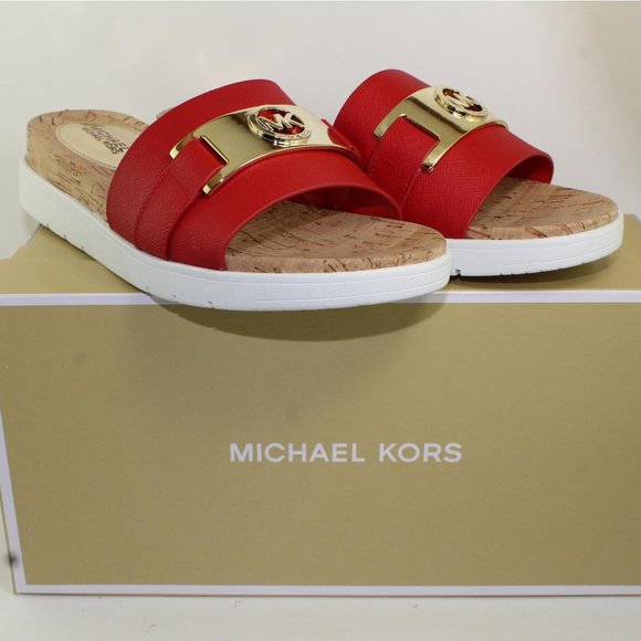 Michael Kors Shoes - New! Michael Kors Red Sandals. Size 7.5M